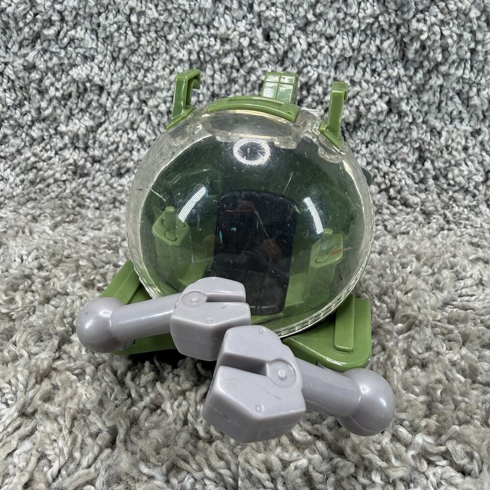 Green Submarine Vehicle Toy Clear Dome Robot Arms Propellers 1990s - Picture 8 of 10